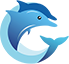 海豚精灵 logo